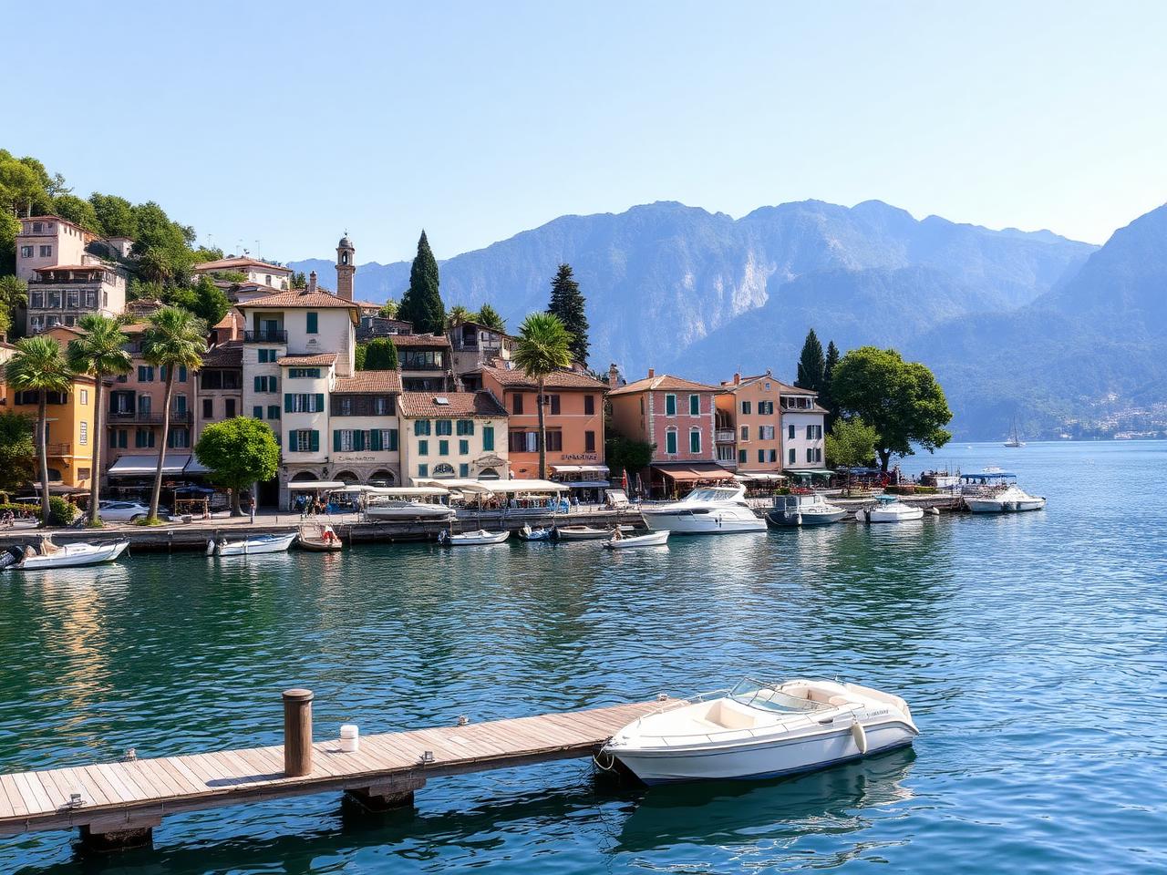 Tremezzo waterfront on Lake Como